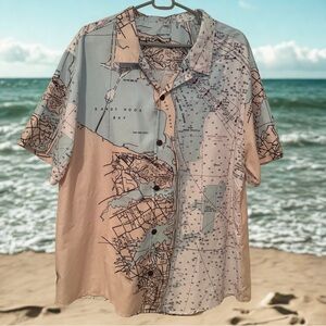 Men's Sandy Hook Bay Coconut Button Camp Shirt